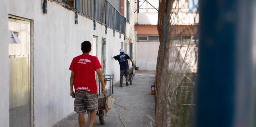 Arena Esportiva do bairro Aterrado passa por ampla reforma em Volta Redonda